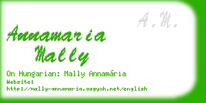 annamaria mally business card